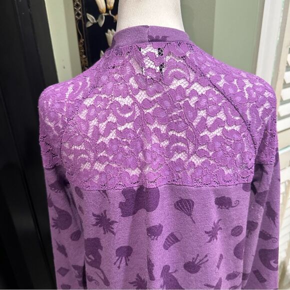 Disney Tangled Purple Flyaway Cardigan Size S/M - Picture 7 of 13